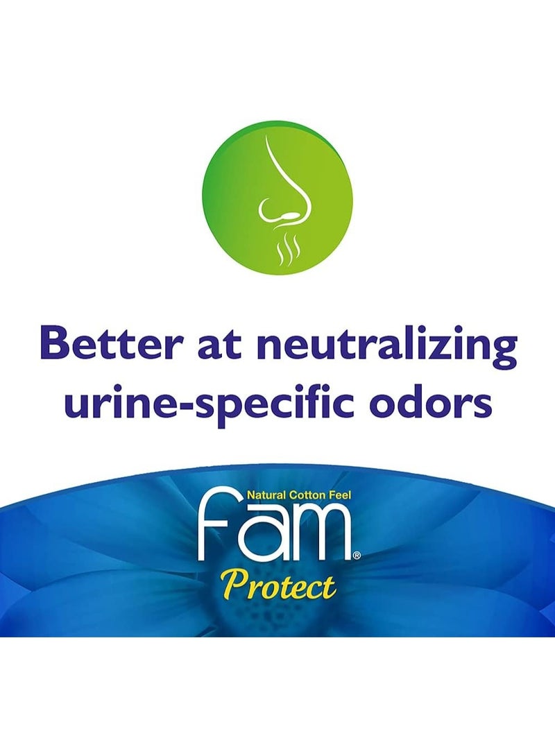 Fam Natural Cotton Feel Protect Maximum Bladder Leakage Protection Pads Odor Control 22 Pads - Image 5